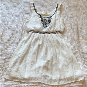 White embroidered dress